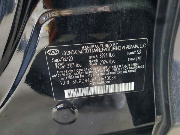 2020 HYUNDAI ELANTRA