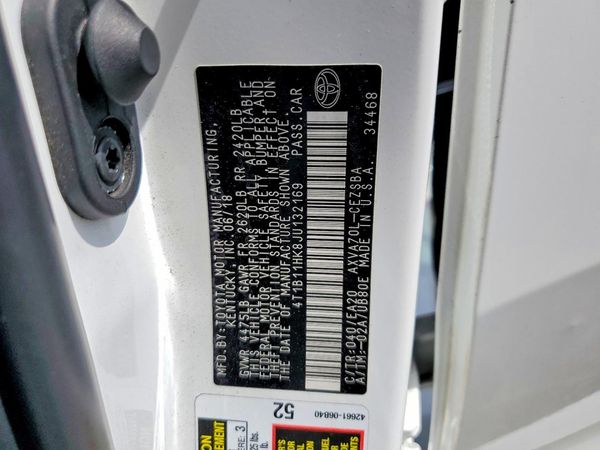 2018 TOYOTA CAMRY L/LE/SE/XLE
