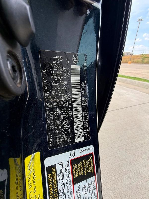 2017 TOYOTA CAMRY LE/SE/XLE/XSE