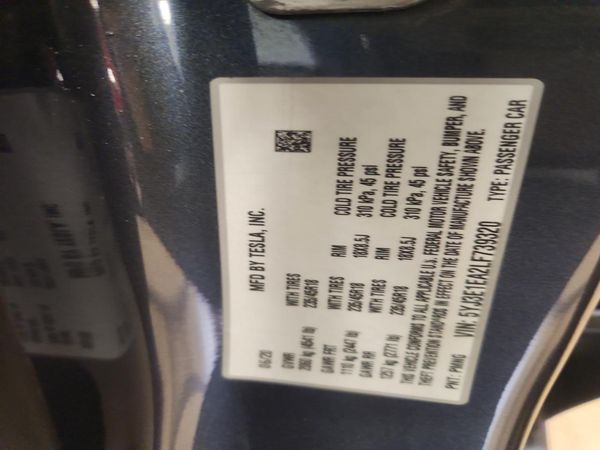 2020 TESLA MODEL 3 — VINS