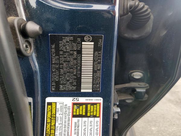 2019 TOYOTA CAMRY L/LE/SE/XLE