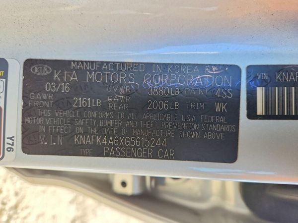 2016 KIA FORTE