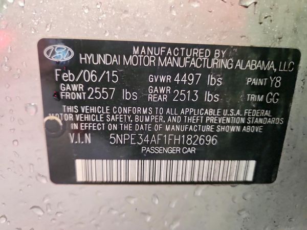 2015 HYUNDAI SONATA