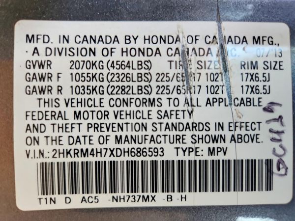 2013 HONDA CRV EX-L