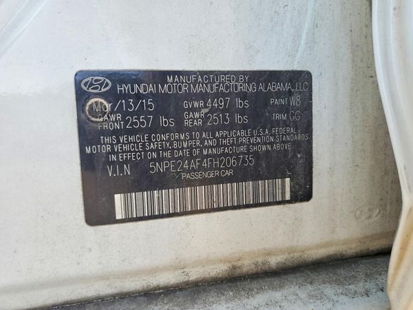 2015 HYUNDAI SONATA