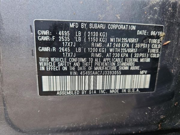2018 SUBARU OUTBACK