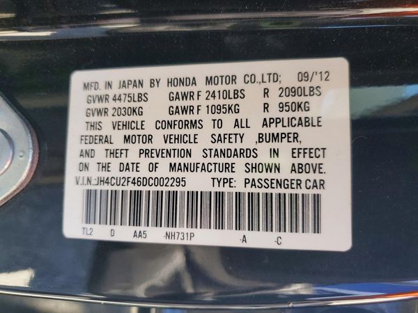 2013 ACURA TSX