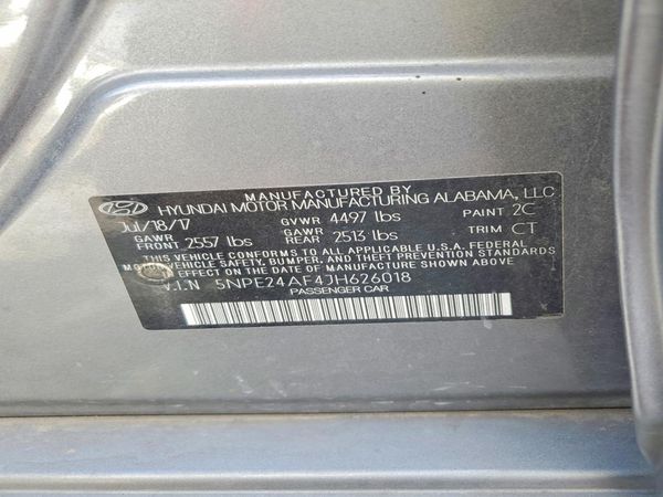 2018 HYUNDAI SONATA