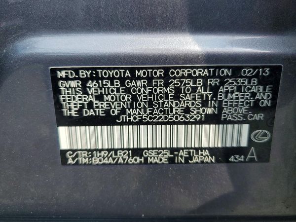 2013 LEXUS IS 250