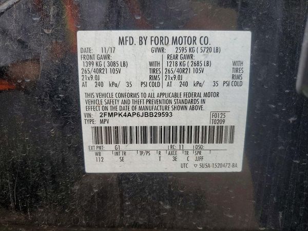 2018 FORD EDGE Sport