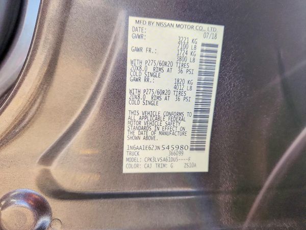 2018 NISSAN TITAN