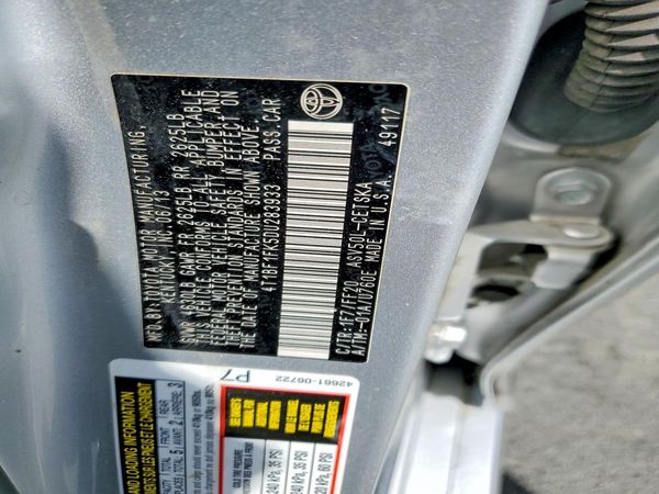 2013 TOYOTA CAMRY