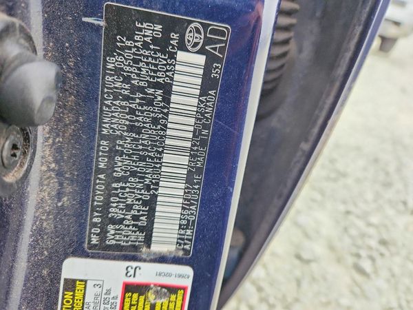 2012 TOYOTA COROLLA
