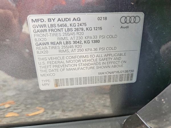 2018 AUDI Q5 quattro Prestige