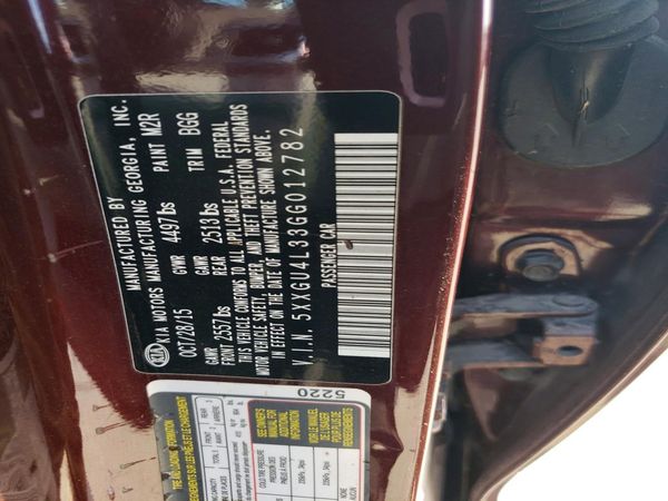 2016 KIA OPTIMA GLS, JSL