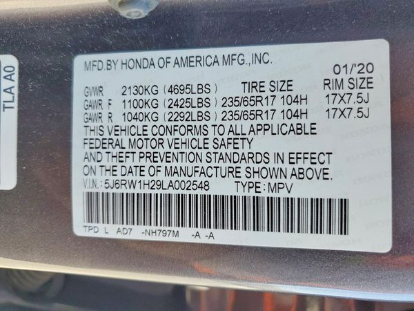 2020 HONDA CR-V