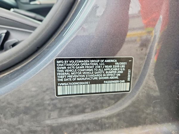 2022 VOLKSWAGEN PASSAT