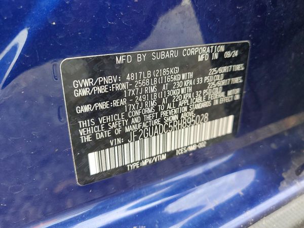 2024 SUBARU CROSSTREK