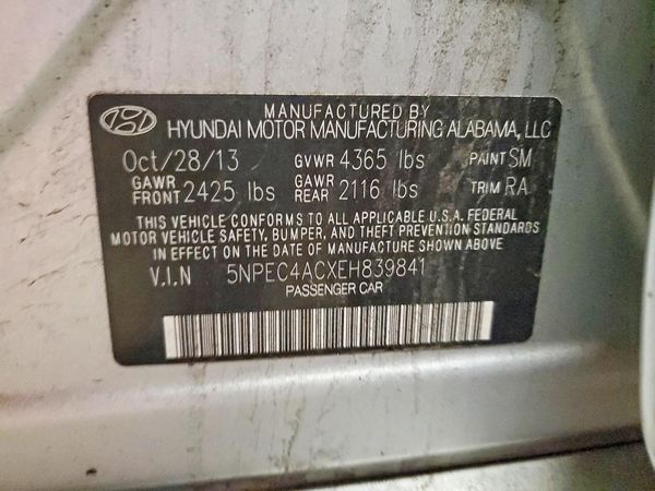 2014 HYUNDAI SONATA