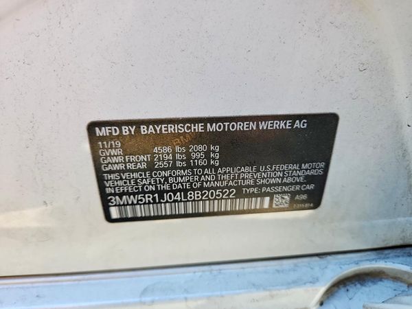 2020 BMW 330I