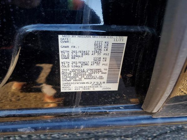 2022 NISSAN FRONTIER Crew Cab