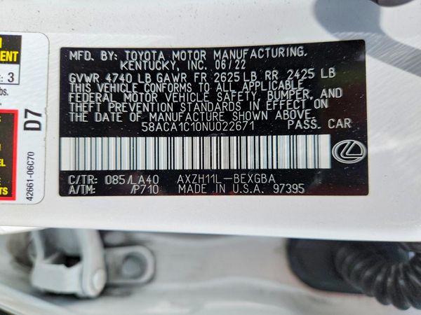 2022 LEXUS ES 300H
