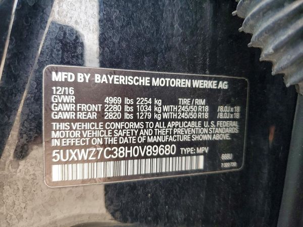 2017 BMW X3