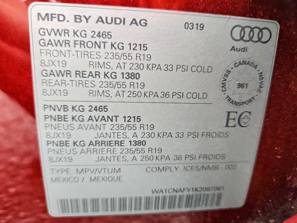 2019 AUDI Q5 quattro Prestige