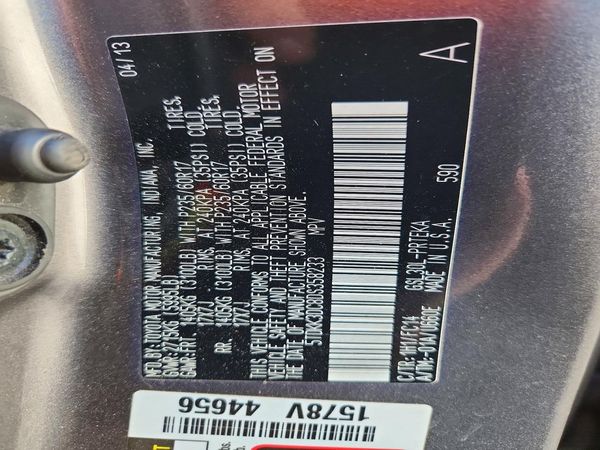 2013 TOYOTA SIENNA — VINS