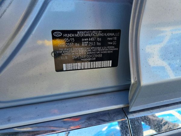 2016 HYUNDAI SONATA