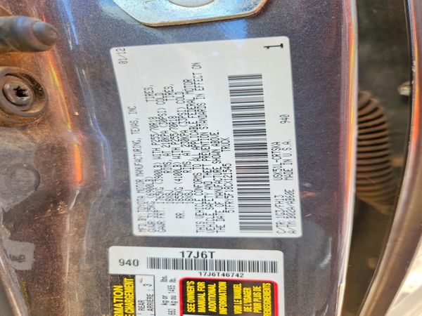 2012 TOYOTA TUNDRA SR5
