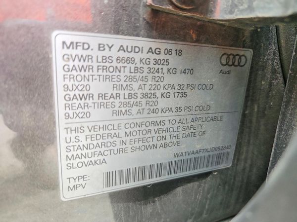 2018 AUDI Q7 quattro Prestige