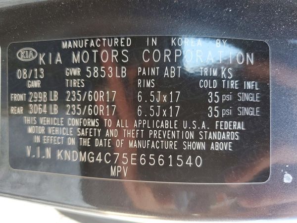 2014 KIA SEDONA GL