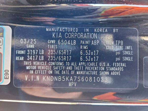 2025 KIA CARNIVAL