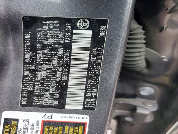 2017 TOYOTA CAMRY LE/SE/XLE/XSE