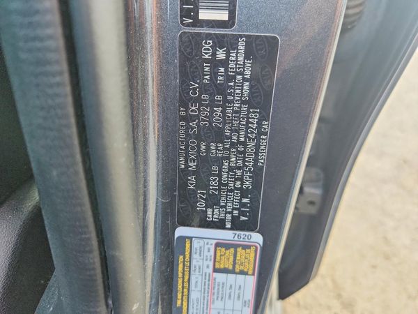 2022 KIA FORTE — VINS