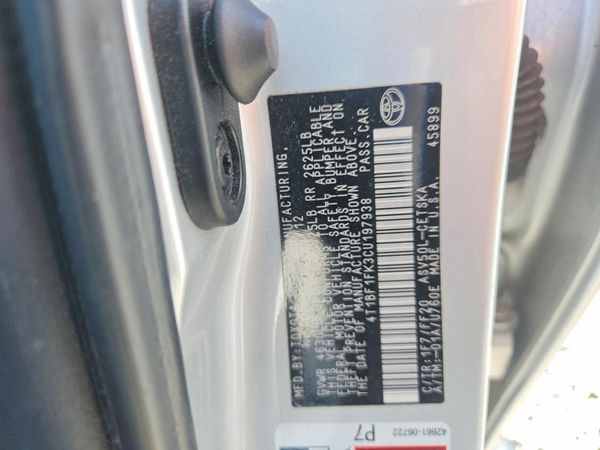 2012 TOYOTA CAMRY