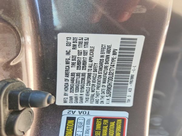 2013 HONDA CRV EX-L