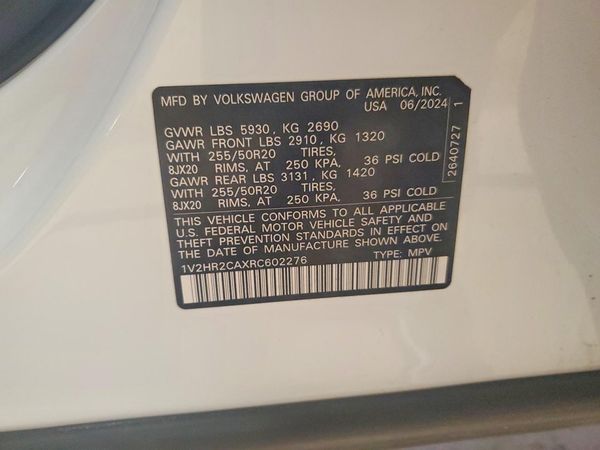 2024 VOLKSWAGEN ATLAS