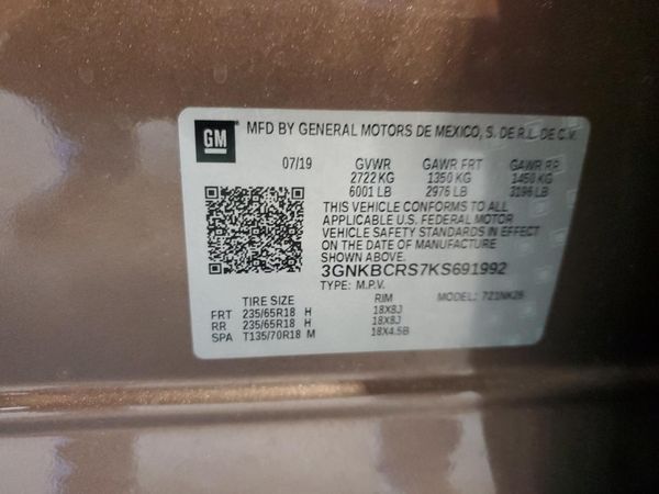 2019 CHEVROLET BLAZER 2LT