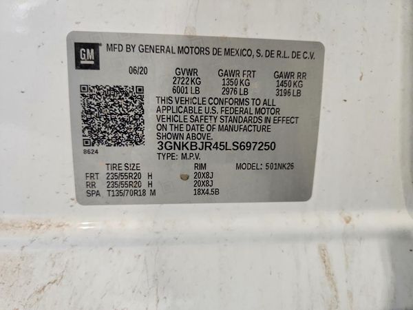 2020 CHEVROLET BLAZER 3LT
