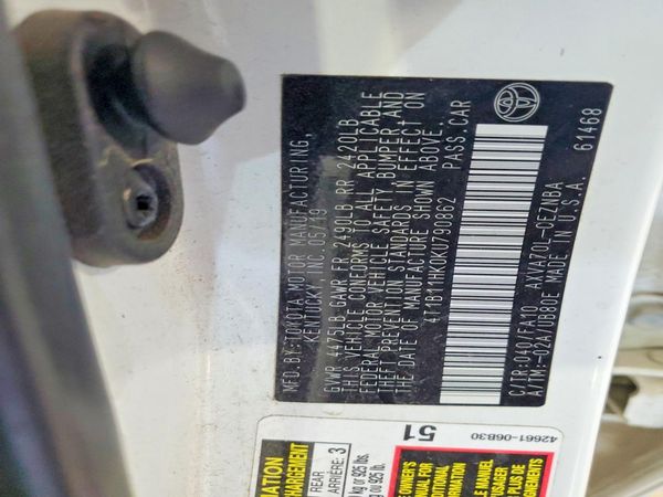 2019 TOYOTA CAMRY L/LE/SE/XLE