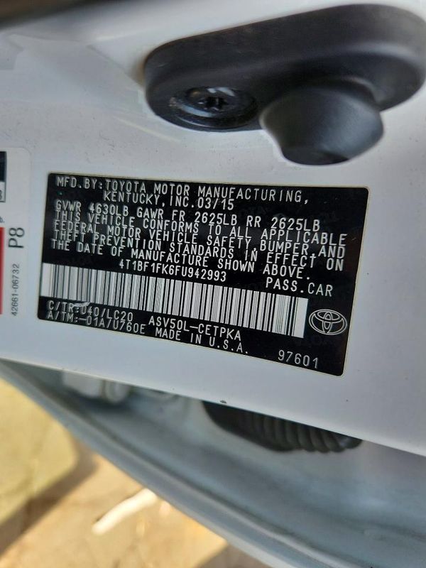 2015 TOYOTA CAMRY
