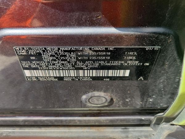 2015 TOYOTA RAV4 Limited (G Grade)