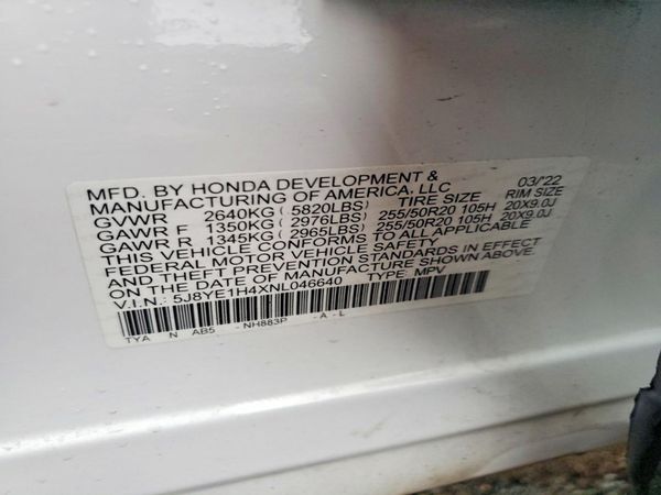 2022 ACURA MDX