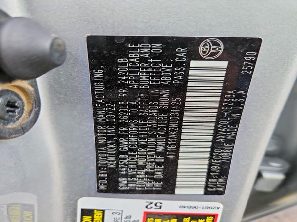 2022 TOYOTA CAMRY SE