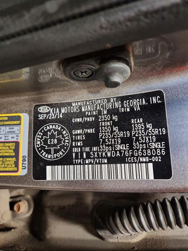 2015 KIA SORENTO TOP