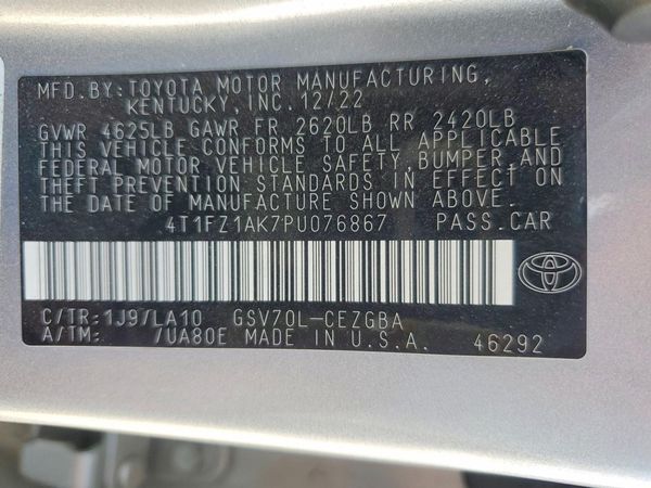 2023 TOYOTA CAMRY XLE