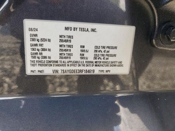 2024 TESLA MODEL Y