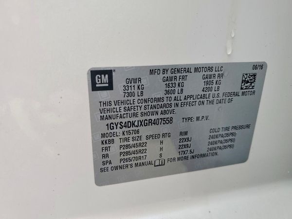 2016 CADILLAC ESCALADE Platinum